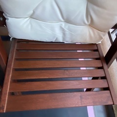 IKEAガーデンセットチェア　クッション付きの画像