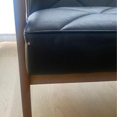 カリモク家具 WS11モデル 長椅子/ツーシーターソファ WS1173BWの画像