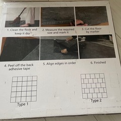 大理石調フローリングタイルの画像