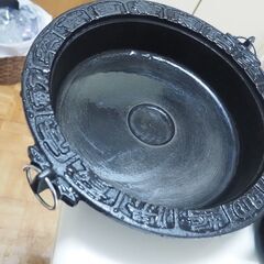 すき焼き鍋、南部鉄、33x29x6、大き目の鉄鍋の画像