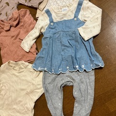 ベビー女の子長袖5点セットの画像