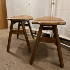 【武蔵小山店】 配送可！　KOSUGA（コスガ） スツール 単品 木製 椅子 イス チェア スモールチェア オーク 無垢家具 ナチュラル家具 ヴィンテージ レトロ 北欧スタイルの画像