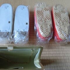  和装小物 3点セット  草履 鞄 冬草履 防寒草履 バッグ  和服 着物 和装小物 の画像