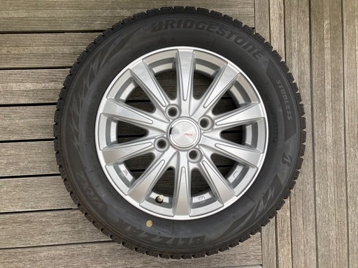 軽自動車用スタッドレスホイールセットVRX2 155/65R13 ブリヂストン ほぼ
新品　
