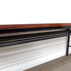 新札幌 KOKUYO コクヨ 折りたたみ式 会議用テーブル KT-S30RN ローズウッド W180xD45xH70cm ② No.3642の画像