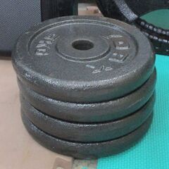 YORK プレート5kg4枚 計20kg ダンベル バーベル 札幌市北区屯田の画像