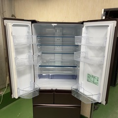 55○送料設置無料　21年製　三菱自動製氷機能付き大型冷蔵庫　503L  6ドアの画像