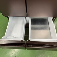 55○送料設置無料　21年製　三菱自動製氷機能付き大型冷蔵庫　503L  6ドアの画像