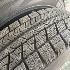 パッソにピッタリ❗️１５５／８０Ｒ１３ブリヂストン　VRX　アルミホイール付き❗️４本セット　中古品です。の画像
