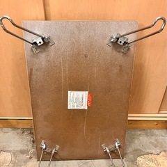 ガラストップテーブル　強化ガラス　ホワイト　白の画像