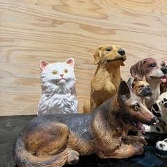 ペット置物　犬　猫　の画像