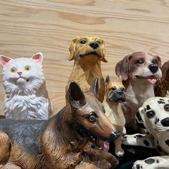 ペット置物　犬　猫　の画像