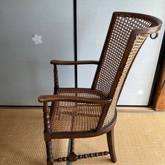 【お話し中】70B　ラタンチェアの画像