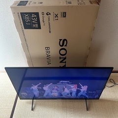 【美品】SONY BRAVIA X85J 43V型 4K液晶テレビ（KJ-43X85J）リモコン・箱付きの画像