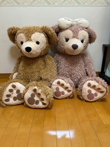 ダッフィ&シェリーメイぬいぐるみ　Lサイズ