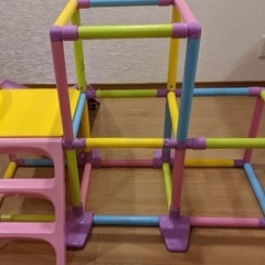 すべり台つきジャングルジム　破損ありの画像