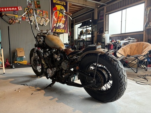 スティード400 フルカスタム シングルキャブ チョッパー 三拍子出ます 書類あり