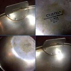CRISTEL フライパン CLASS INDUCTION 28cm (使い込んで油脂汚れも残っているので格安出品です)の画像