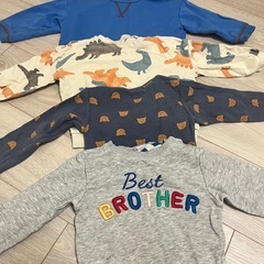 【18着 長袖 / 1着85円以下】まとめ売り 子供服 トレーナー 保育園 90cmの画像