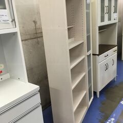 ★リユースのサカイ横浜南店★YM1515  収納棚 ライトブラウン W89×D32×H180.5 クリーニング済みの画像