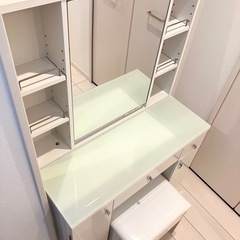 ドレッサー　ニトリ　美品　鏡　化粧の画像