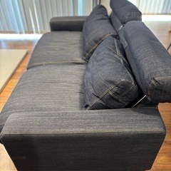 無印良品　3人掛け　ソファ　デニムの画像