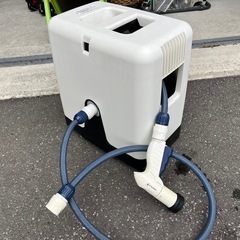 Takagi 20m ホースリール フルカバー 接続簡単！ 節水 マルチアクアガン付属 中古品 ①の画像