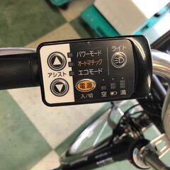 ジャングルジャングル貝塚店　電動自転車　パナソニック　26インチ　ブラック　BE-ELSX63B　防犯登録　Panasonic　美品　バッテリー　鍵　充電器　3段変速　自転車　便利　オシャレ　買い物　移動　貝塚　二色浜　クリーニング済みの画像