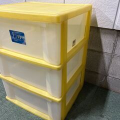 3段 衣装ケース 収納ケース 衣服収納 小物 プラスチック製 幅50cm×奥行45cm×高さ67cmの画像