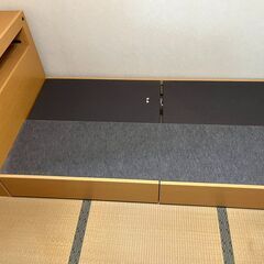 SIMMONS シモンズ ビューティーレスト ゴールデンバリュー シングルベッド マットレス 収納付 ライト付 寝具 幅100cm×奥行220cm×高さ80cm の画像