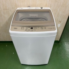 49○送料設置無料　22年製　アクア　洗濯機　7㌔　安い　冷蔵庫の画像