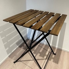 IKEA 折りたたみテーブル+チェア2脚の画像