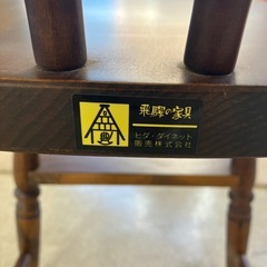 K2510-153 飛騨の家具 ハイチェア 乳幼児用 アンティーク 木製家具 キズ汚れ有りの画像