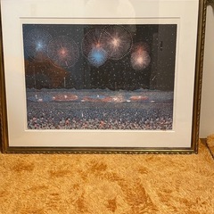 山下清　長岡の花火　リトグラフ　あずま工芸　 173/300の画像