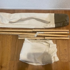 木製アウトドア折りたたみチェアの画像