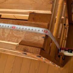 木製　棚　キャビネット　シェルフ　３段の画像