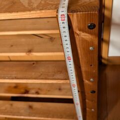 木製　棚　キャビネット　シェルフ　３段の画像