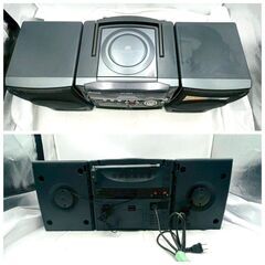 【❗️✨レトロ音響✨❗️】aiwa XG-E60 CD/カセットラジカセ🎵昭和レトロ デザイン ✨ジャンク・現状品❗️の画像