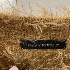 2510-252 SHINY  RIPPLE セーター ブラウン Mサイズ 中古の画像