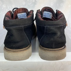メンズ モカシンブーツ 黒 26.0cmの画像