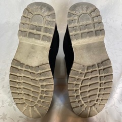 メンズ モカシンブーツ 黒 26.0cmの画像