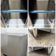 ステンレス　業務用　扉付き作業台　厨房　飲食店　W９００ｘD４５０ｘH８７０ｍｍの画像
