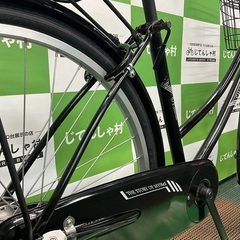 【No.42】前後タイヤ新品で整備済み‼︎/26インチ/3段ギア/オートライト/ブラックの画像