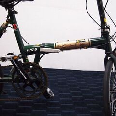 KHS F20-S 折り畳み自転車 UKグリーン/シャンパン 現状品 (JA16)の画像
