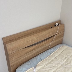 シングルベット　マットレス付きの画像