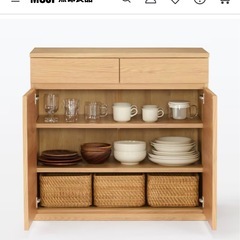 無印良品　　食器棚の画像