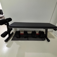 シットアップベンチ&ダンベルの画像