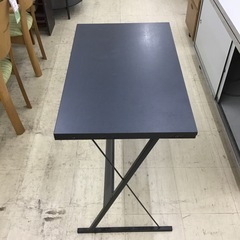 シンプル机　黒の画像
