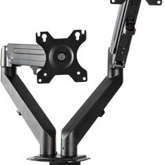 【新品開封のみ】デュアルディスプレイアーム 17～27インチ対応 耐荷重2-6.5kg VESA 75*75/100*100 ガススプリング式の画像