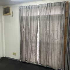 IKEAカーテン　4枚セット　長め　レール付きの画像